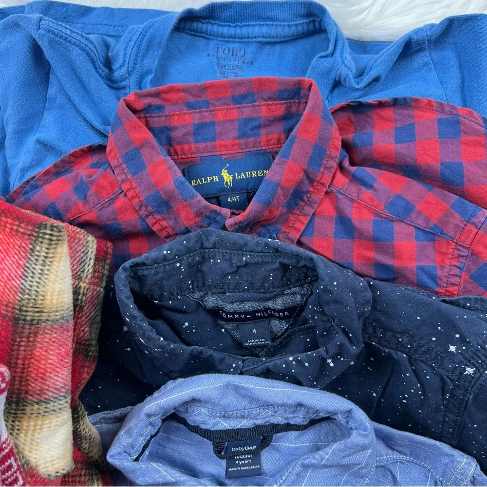 4T Boy Assorted Brand Fall Winter Clothing Bundle Long Sleeve
